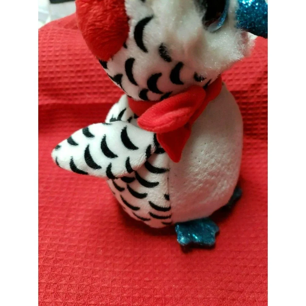 Ty Beanie Boos - NESTER the Christmas Owl (6‎ Inch) NEW - MINT with MINT TAGS 6T